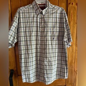 Twenty Men's Multicolor Plaid Button Down Shirt size xxl thick!